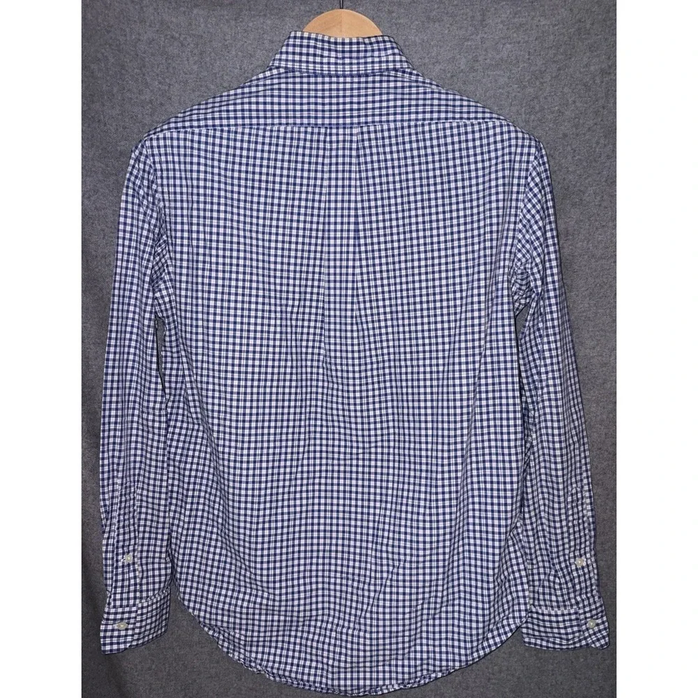 Polo Ralph Lauren Blue Plaid Button Down Mens Medium Long Sleeve